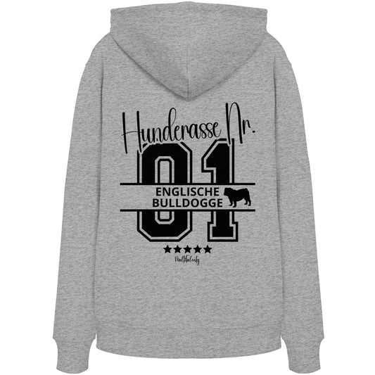 Nr. 01 Englische Bulldogge - Organic Hoodie