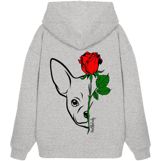 Tattoo Rose - Chihuahua - Organic Oversize Hoodie