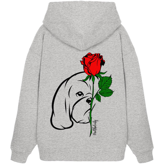 Tattoo Rose - Shih Tzu - Organic Oversize Hoodie