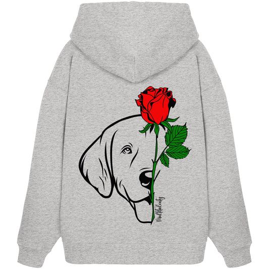 Tattoo Rose - Golden Retriever - Organic Oversize Hoodie