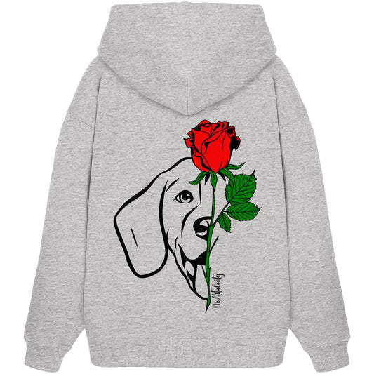 Tattoo Rose - Beagle - Organic Oversize Hoodie