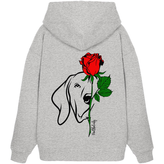 Tattoo Rose - Vizsla - Organic Oversize Hoodie