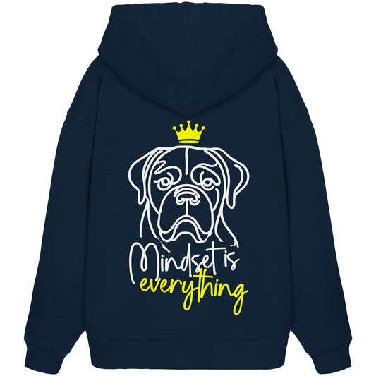 Bordeauxdogge - Mindset is everything - Organic Oversize Hoodie