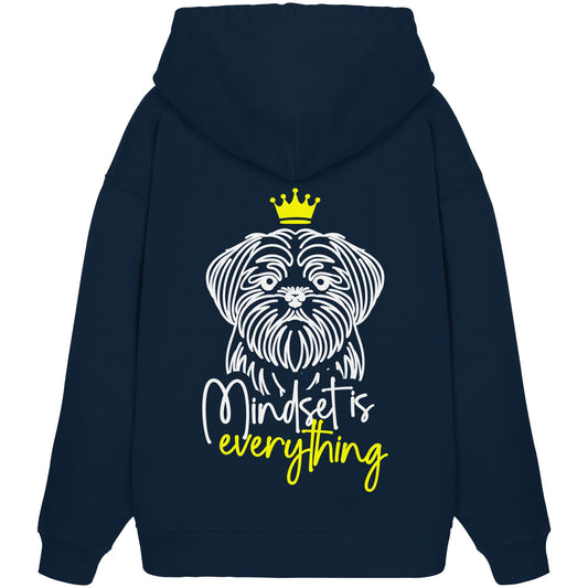 Shih Tzu - Mindset is everything - Organic Oversize Hoodie