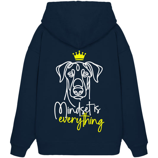 Dobermann - Mindset is everything - Organic Oversize Hoodie