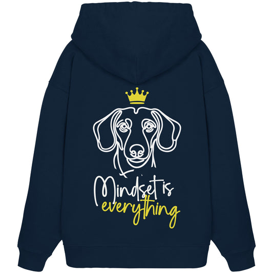 Dackel (Kurzhaar) - Mindset is everything - Organic Oversize Hoodie