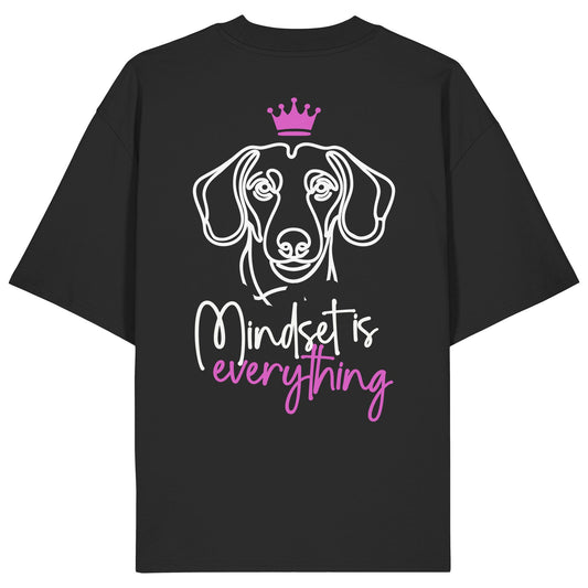 Dackel (Kurzhaar) - Mindset is everything - Organic Oversize Shirt
