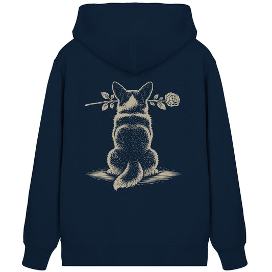 Silent Loyalty - Corgi - Organic Zipper