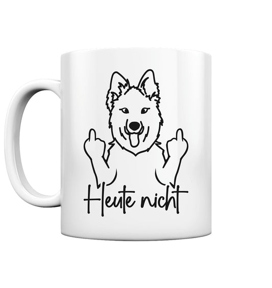 Heute nicht - Schweizer Schäferhund - Tasse glossy