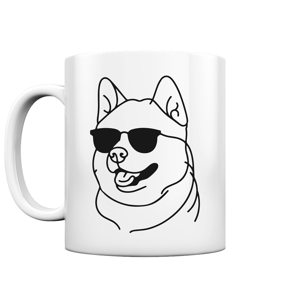 Line Art - Cooler Akita - Tasse glossy