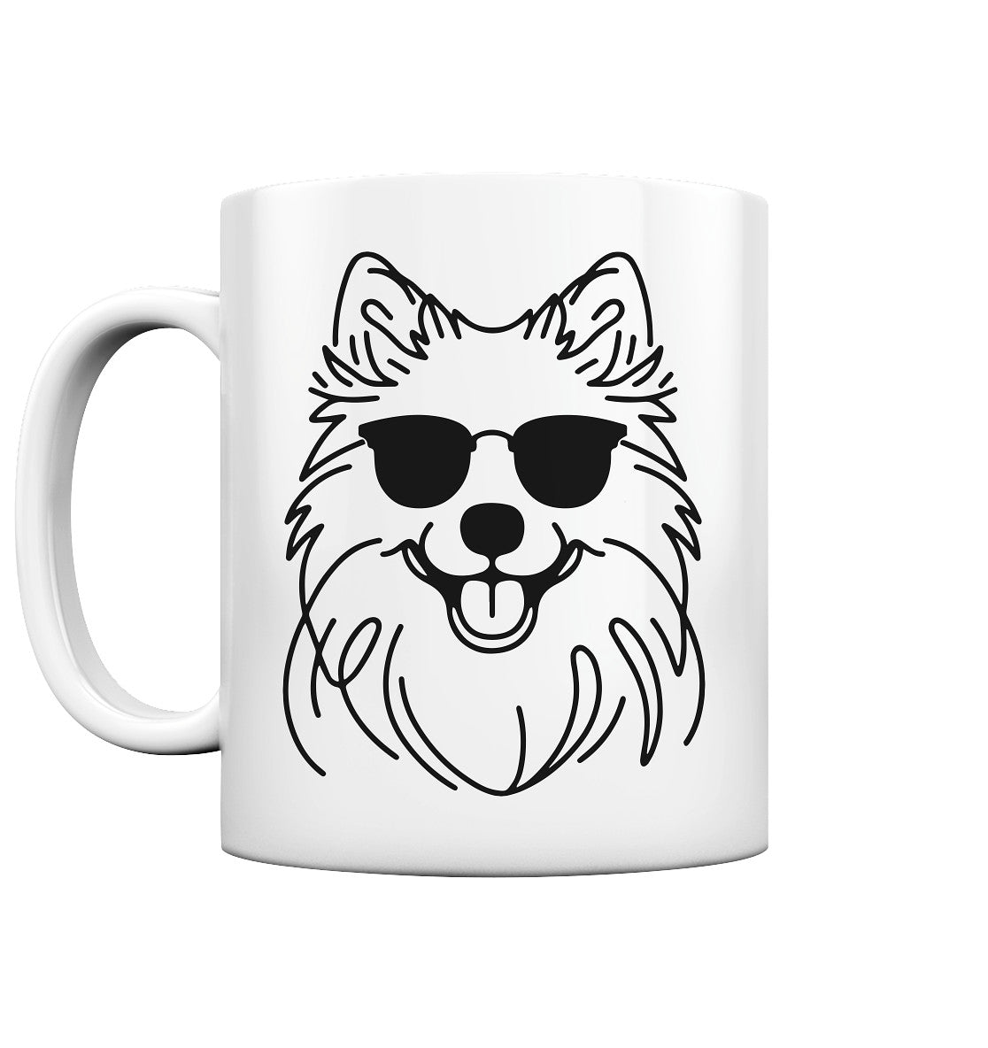 Line Art - Cooler Islandhund - Tasse glossy