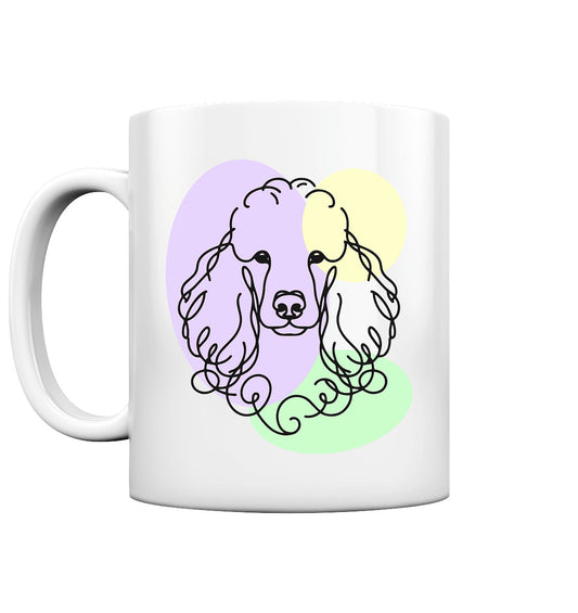 Line Art - Süßer Pudel - Tasse glossy