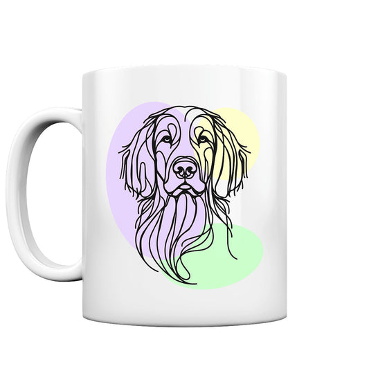Line Art - Süßer Irish Setter - Tasse glossy