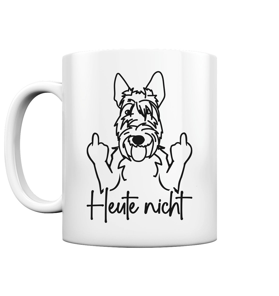 Heute nicht - Scottish Terrier - Tasse glossy
