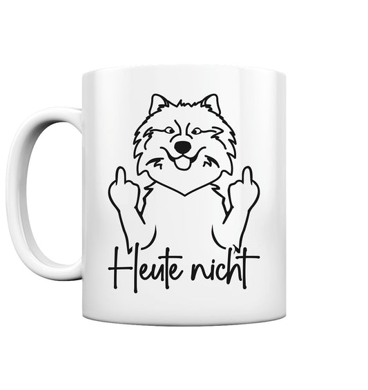 Heute nicht - Wolfsspitz - Tasse glossy