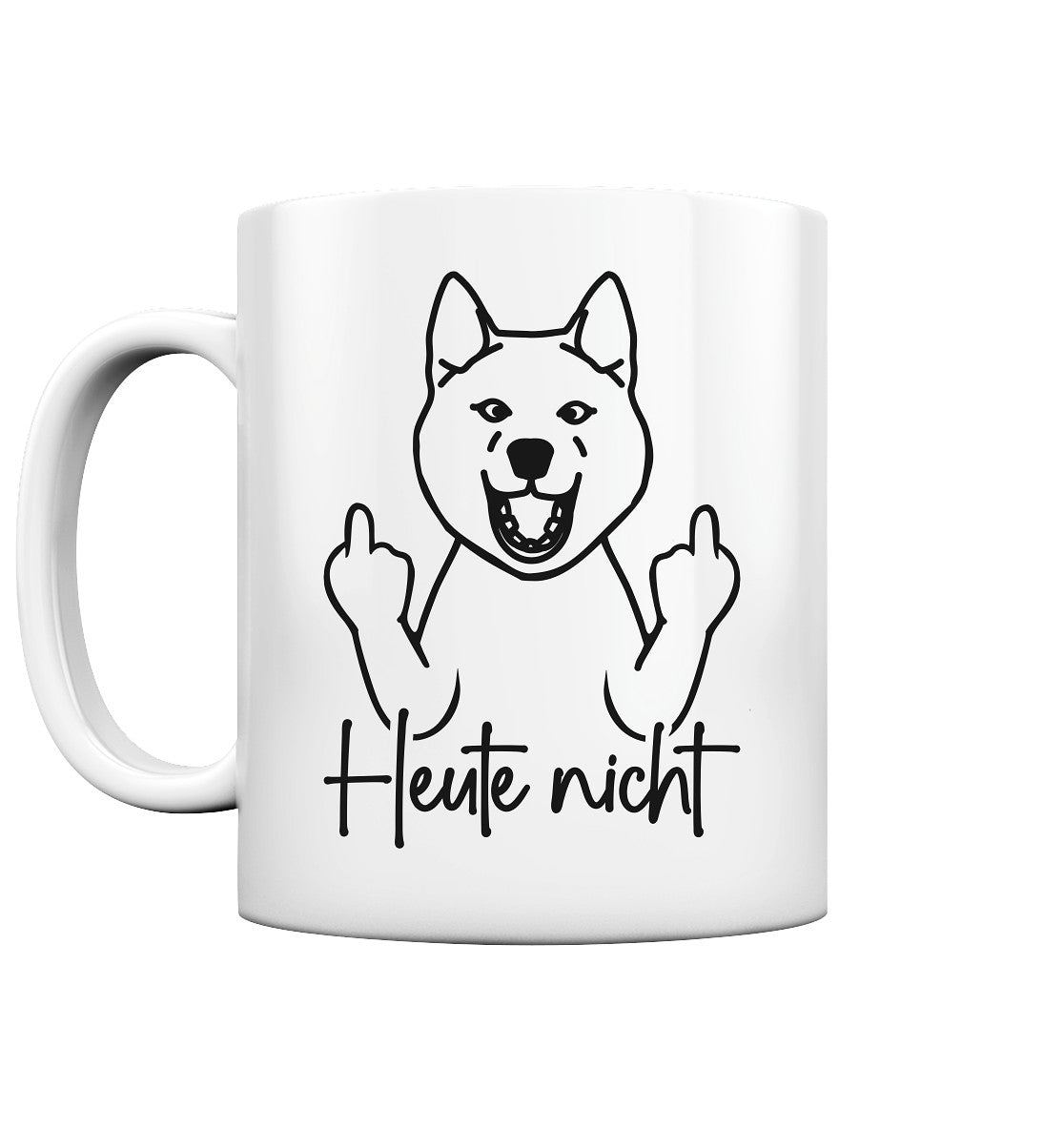 Heute nicht - Akita - Tasse glossy
