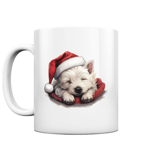 X-mas Westie - Tasse glossy