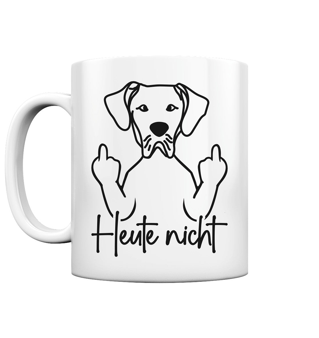 Heute nicht - Deutsche Dogge - Tasse glossy