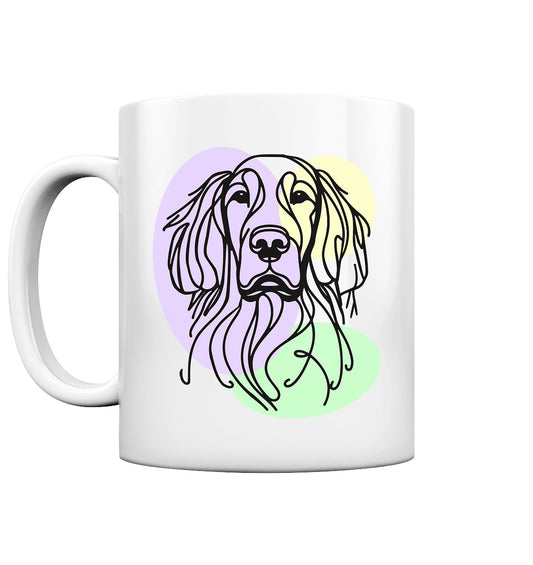 Line Art - Süßer Gordon Setter - Tasse glossy