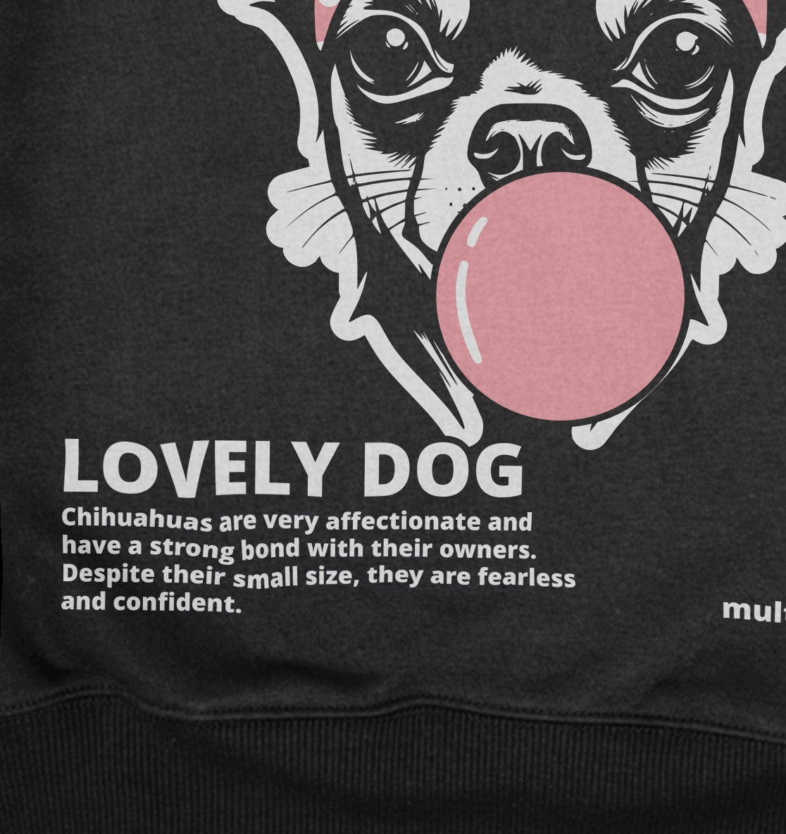 Bubble Gum Chihuahua (rosa) - Detailansicht