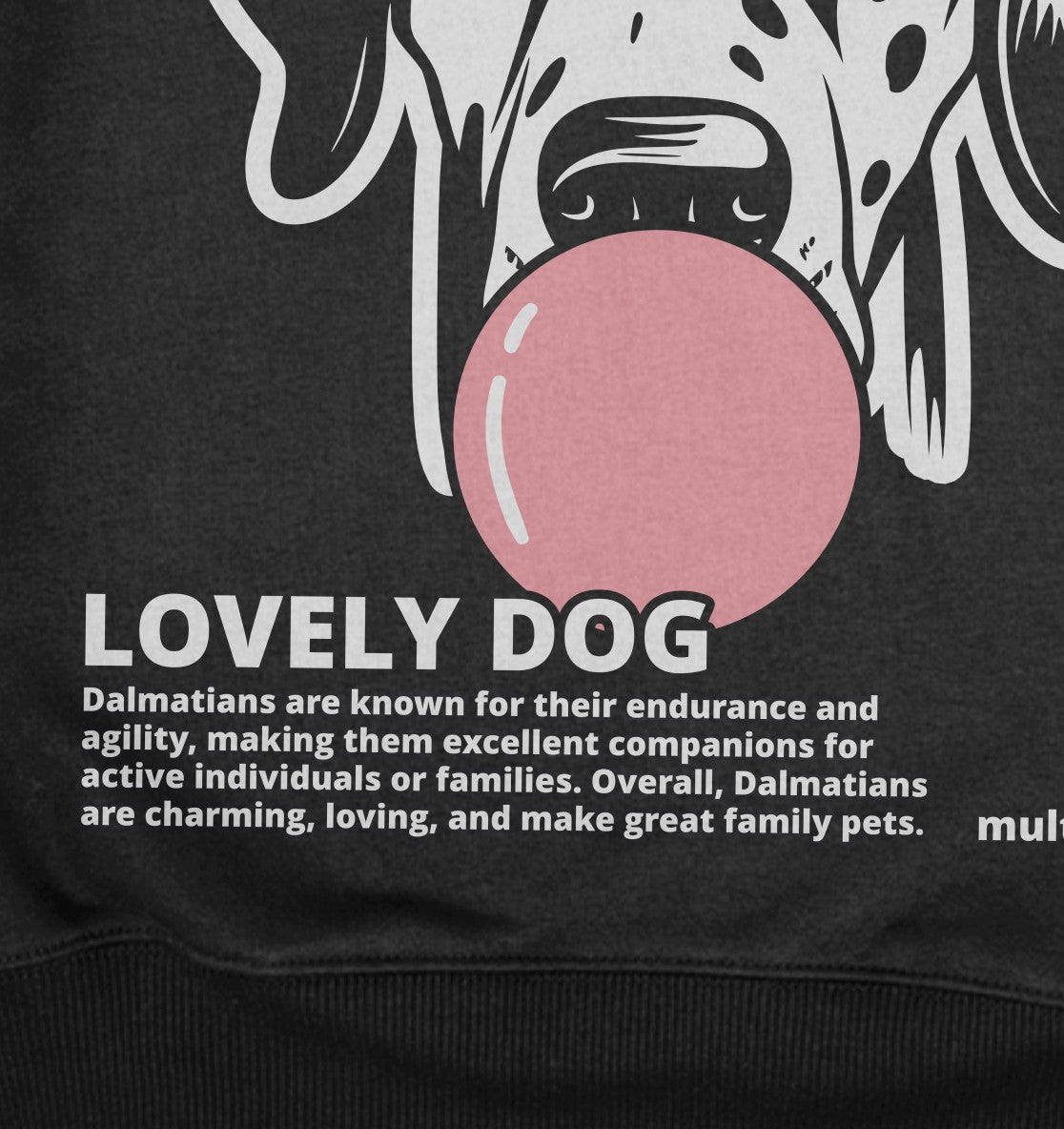 Bubble Gum Dalmatian (rosa) - Detailansicht