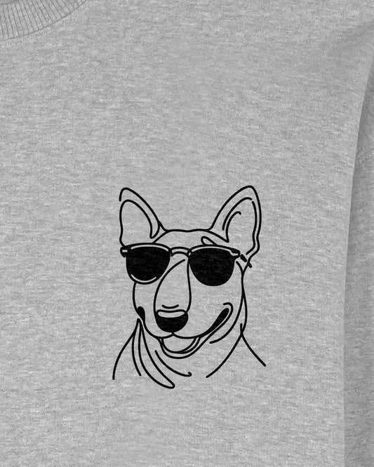 Line Art - Cooler Bullterrier - Motiv
