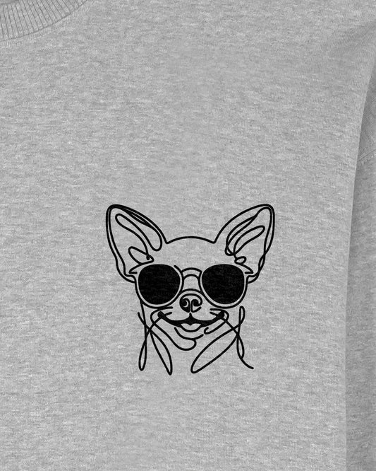 Line Art - Cooler Chihuahua (Kurzhaar) - Motiv