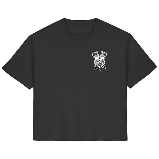 Line Art - Cooler Schnauzer - Ladies Organic Shirt