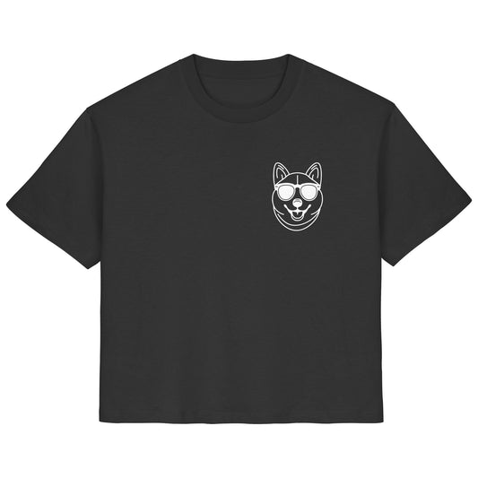 Line Art - Cooler Shiba Inu - Ladies Organic Shirt