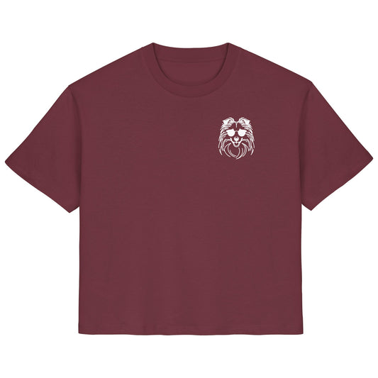 Line Art - Cooler Shetland Sheepdog - Ladies Organic Shirt