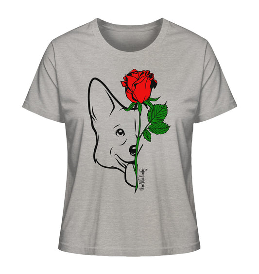 Tattoo Rose - Corgi - Ladies Organic Shirt