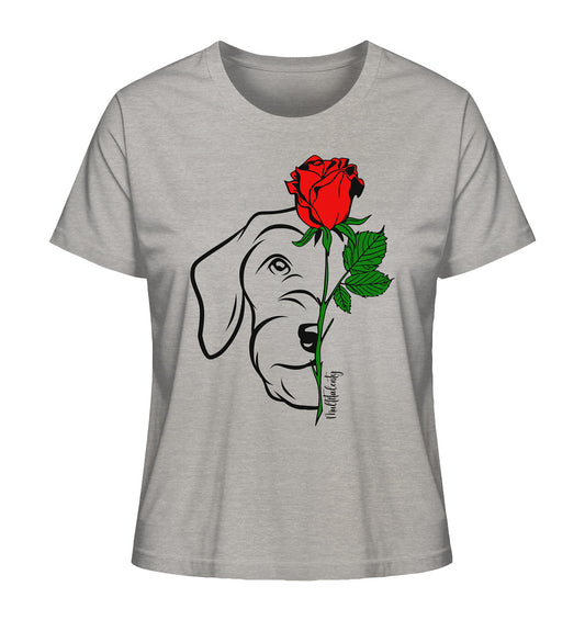 Tattoo Rose - Dackel (Rauhaar) - Ladies Organic Shirt