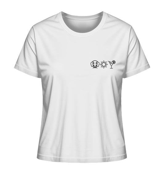 Dackel (Kurzhaar) - Sonne Cocktail - Ladies Organic Shirt