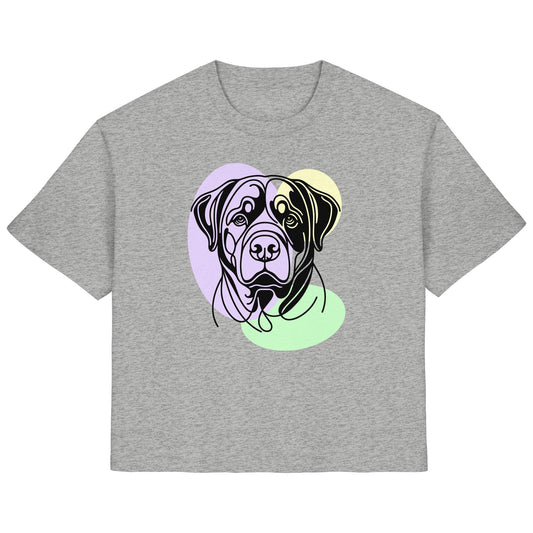 Line Art - Süßer Rottweiler - Ladies Organic Shirt
