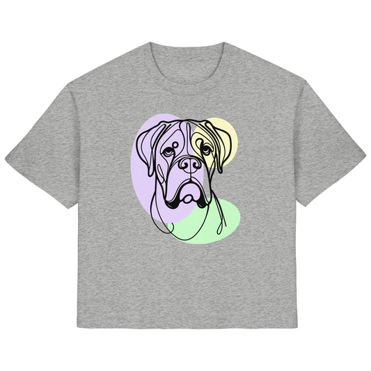 Line Art - Süßer Boxer - Ladies Organic Shirt