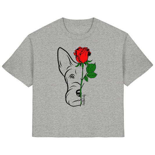 Tattoo Rose - Scottish Terrier - Ladies Organic Shirt
