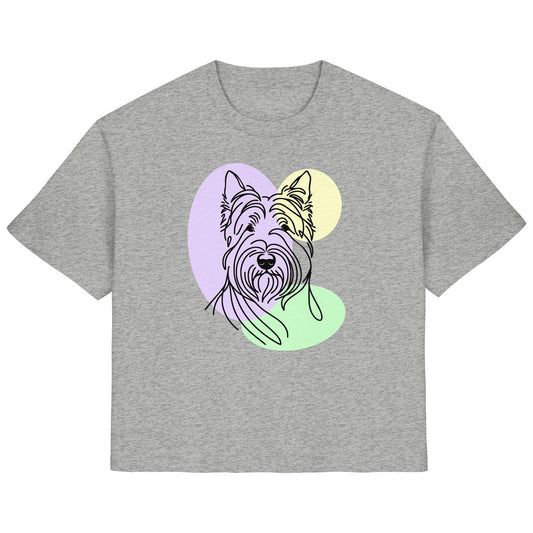 Line Art - Süßer Scottish Terrier - Ladies Organic Shirt