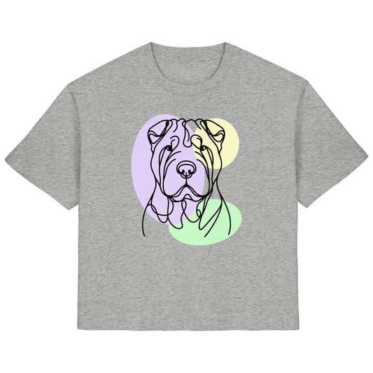 Line Art - Süßer Shar-Pei - Ladies Organic Shirt