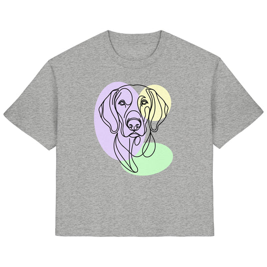 Line Art - Süßer Weimaraner - Ladies Organic Shirt