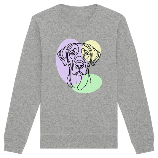 Line Art - Süßer Rhodesian Ridgeback - Organic Basic Unisex Sweatshirt