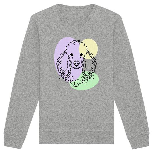 Line Art - Süßer Pudel - Organic Basic Unisex Sweatshirt