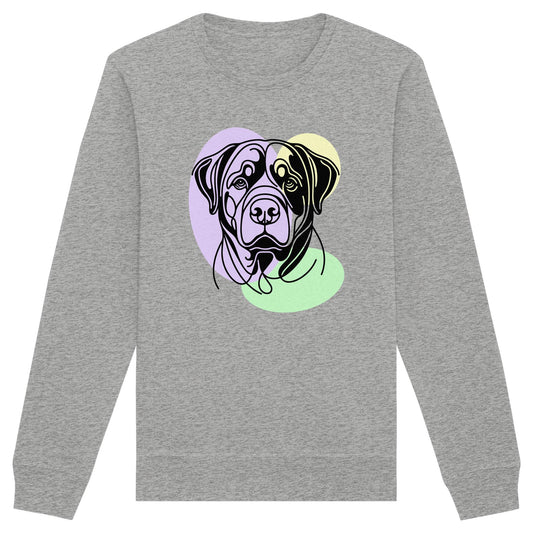 Line Art - Süßer Rottweiler - Organic Basic Unisex Sweatshirt