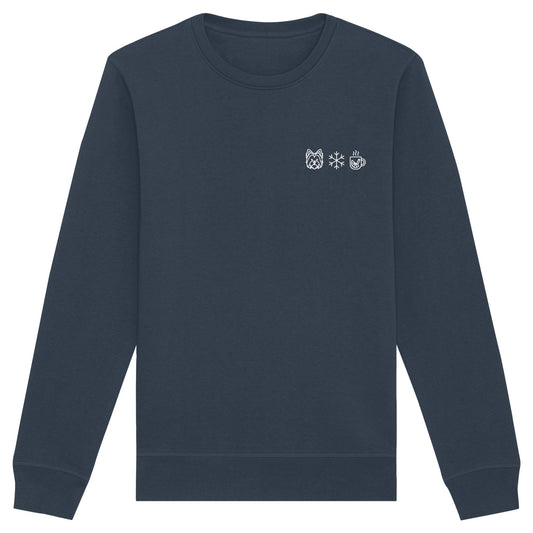 Biewer Terrier - Schneeflocke Glühwein - Organic Basic Unisex Sweatshirt