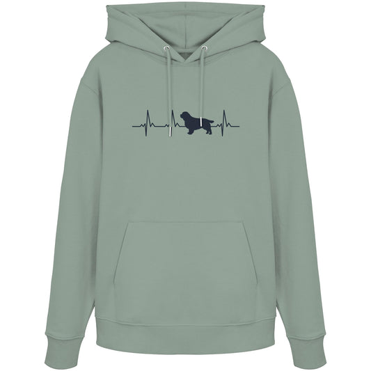 Herzschlag Clumber Spaniel - Organic Hoodie
