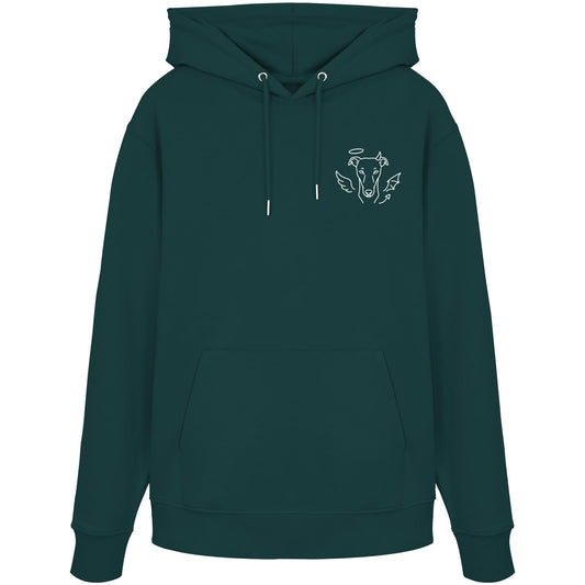 Halo & Horns - Windhund - Organic Hoodie