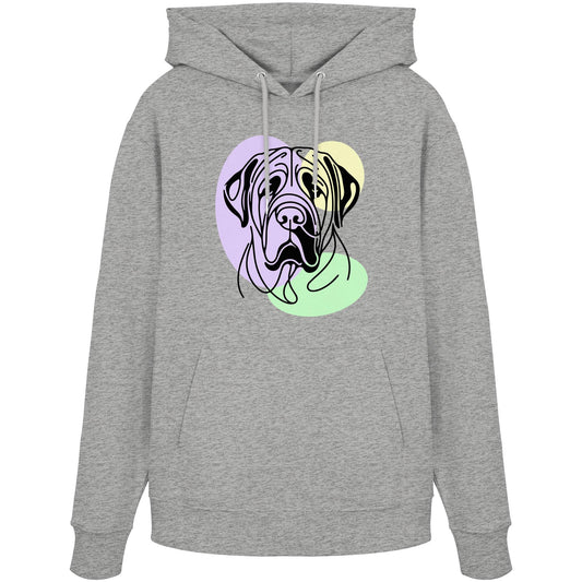 Line Art - Süßer Bullmastiff - Organic Hoodie