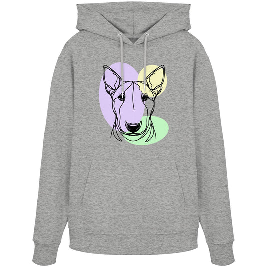 Line Art - Süßer Bullterrier - Organic Hoodie