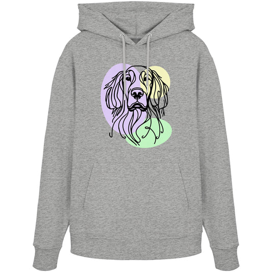 Line Art - Süßer Gordon Setter - Organic Hoodie