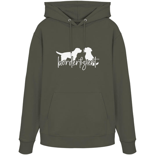 borderfiziert (Border Terrier) - Organic Hoodie