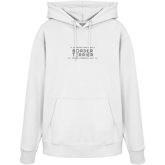 Vollzeit-Personal - Border Terrier - Organic Hoodie